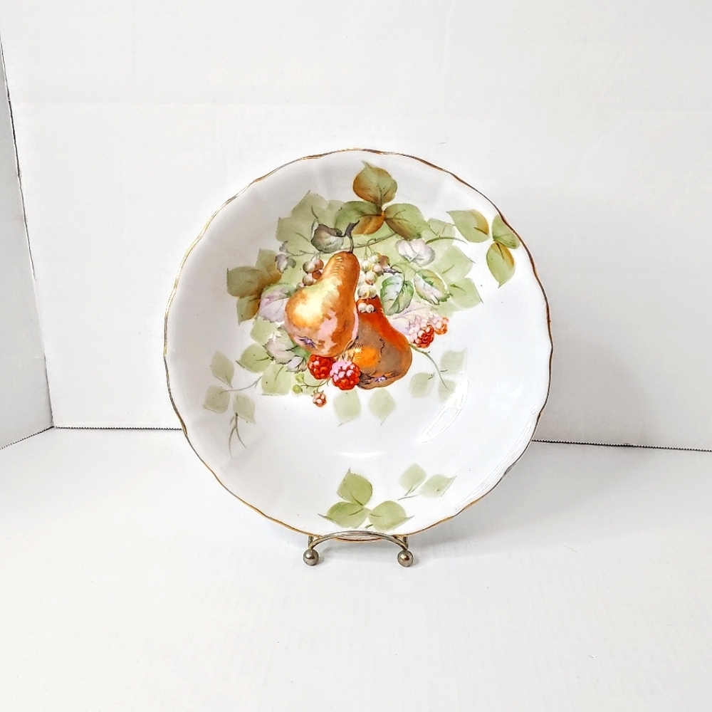 Gold Castle Porcelain pear bowl.